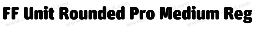 FF Unit Rounded Pro Medium Regular字体转换